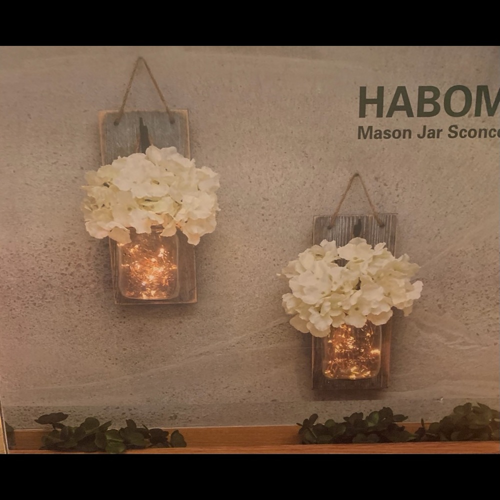 Rustic Mason Jar Wall Sconce
